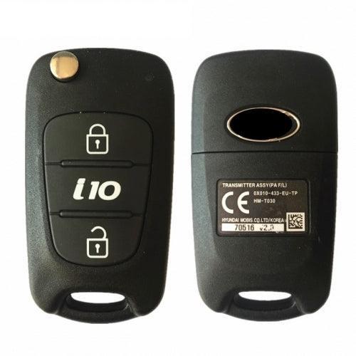 Hyundai- i10 2010-2013 klapsleutel 2 knoppen OEM orgineel product