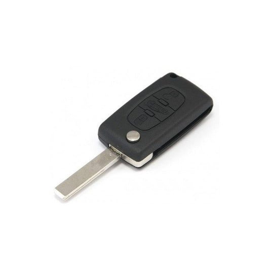 Peugeot 3 knoppen klapsleutel chip: ID46 433Mhz-ASK