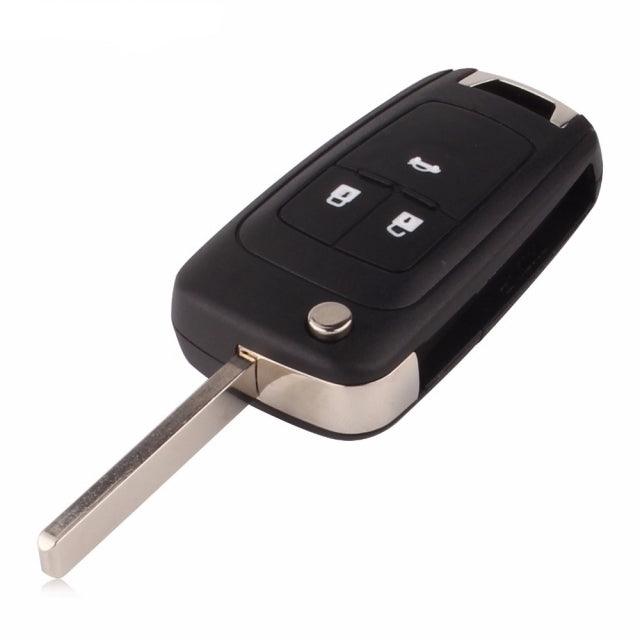 Chevrolet klapsleutel 3 knoppen Keyless Go chip: ID46