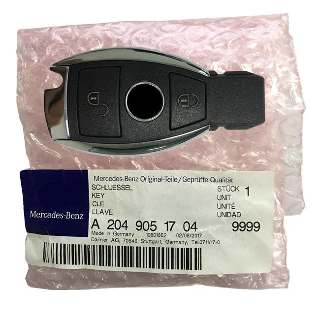 Mercedes W204 C-Class 2 knoppen Keyless GO 434Mhz system FBS3 P-N:A 204 905 17 04 OEM orgineel product