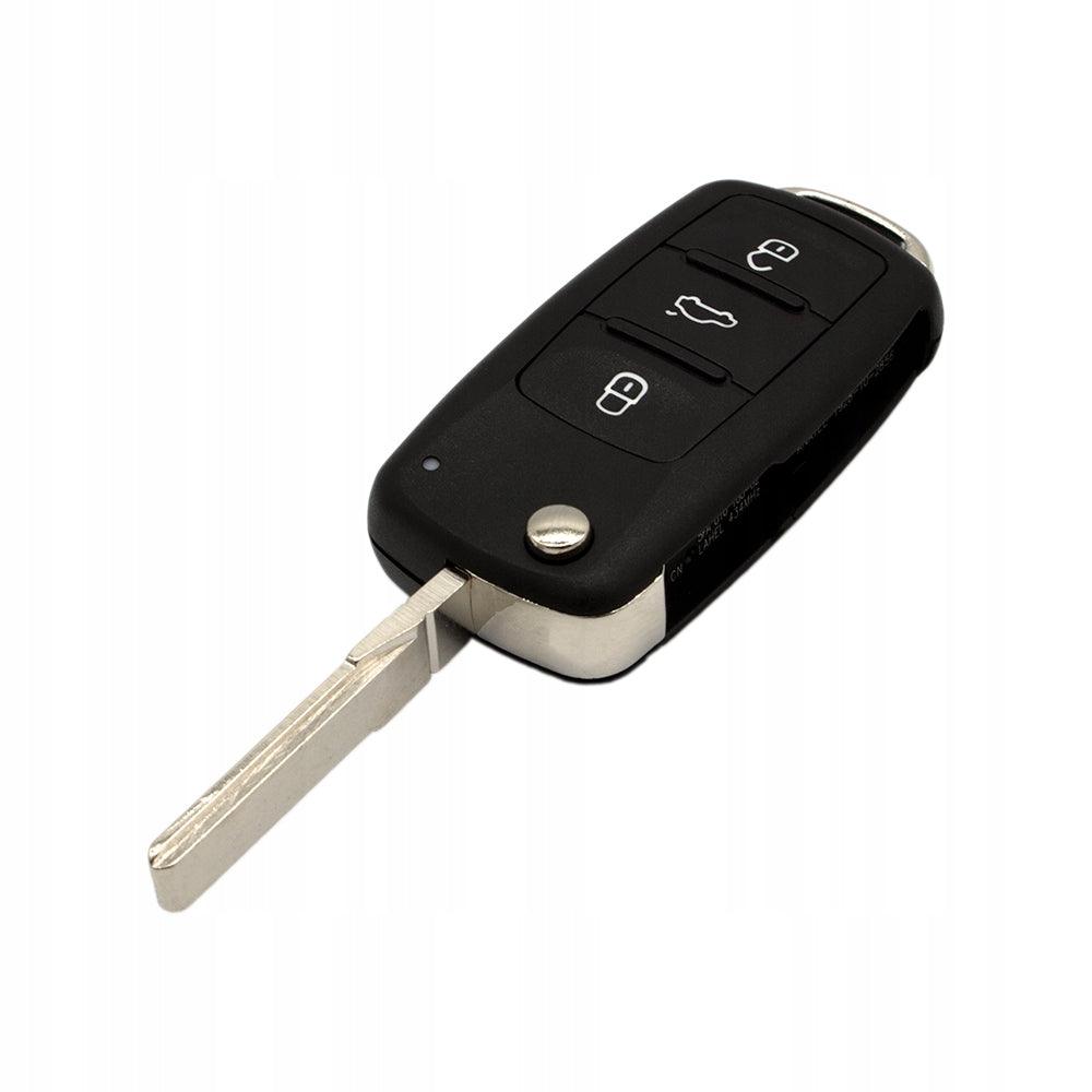 Volkswagen klapsleutel 3 knoppen Keyless GO 434 Mhz(P-N:5K0 837 202 AJ)