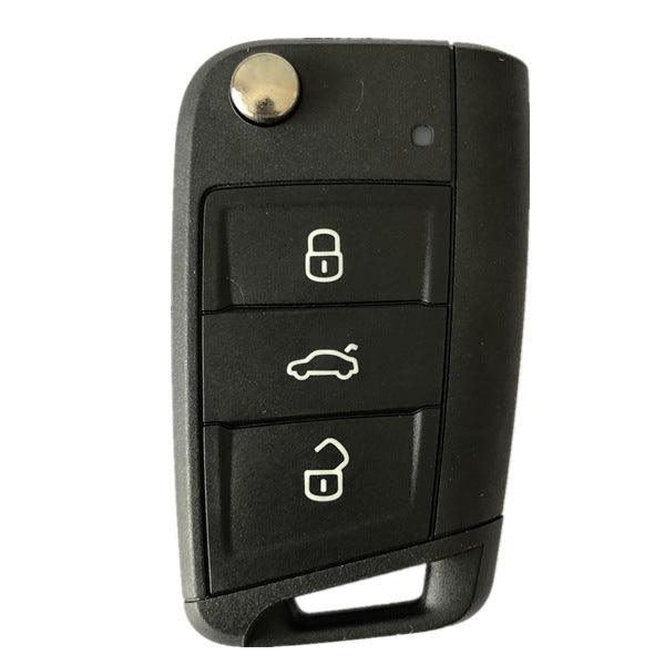 Skoda klapsleutel 3 knoppen Keyless GO 434Mhz P-N: 57A 959 752 C